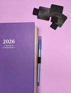 Le porte-bic à coller sur l'agenda